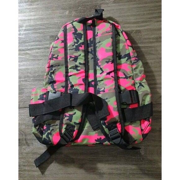 Badgley Mischka Nylon Pink Camo Backpack School NWT Removable Fanny pack